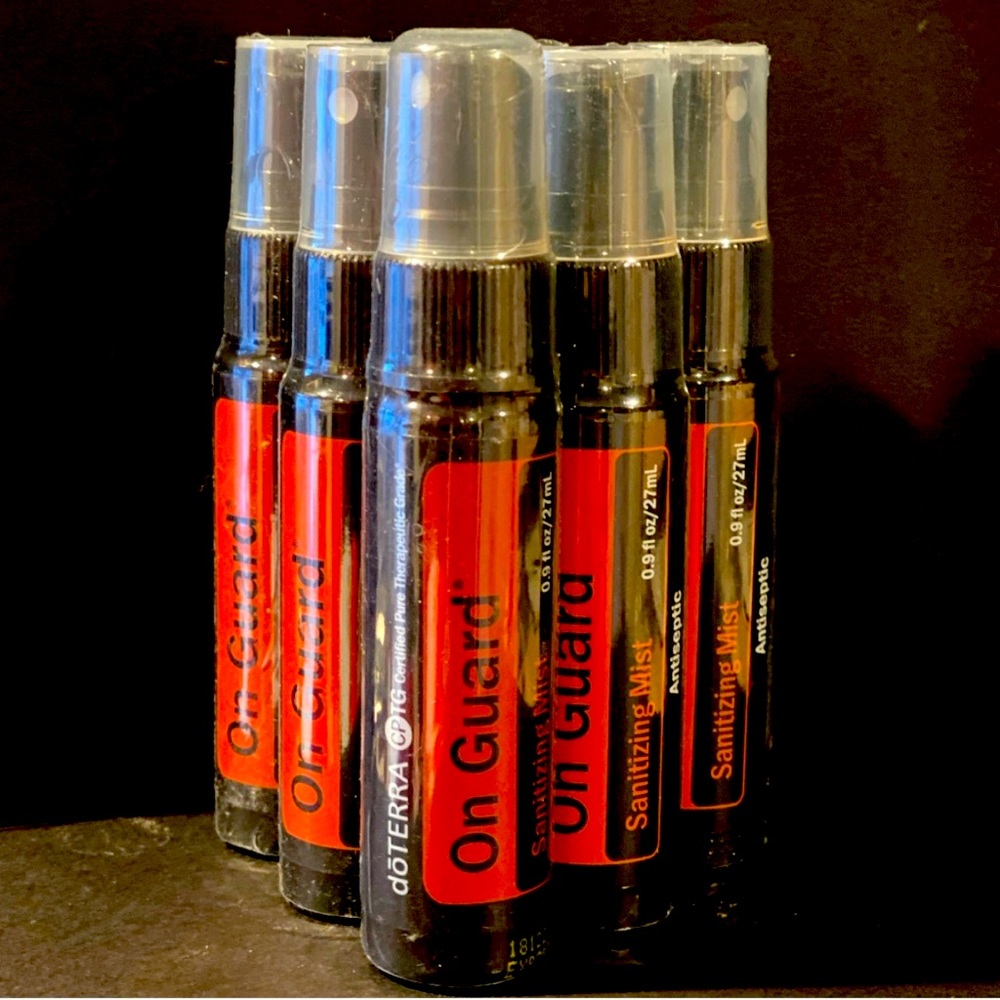 6 Bottles of On Guard Sanitizing Mist.